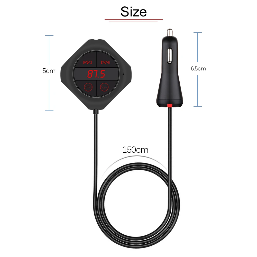 Bluetooth автомобильный комплект беспроводной fm-передатчик радио адаптер fm-модулятор Handsfree Музыка Mp3 Usb плеер аудио DC 12 V-24 V