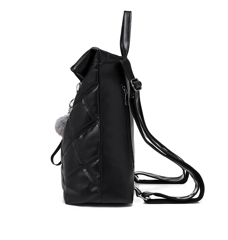 Glorria, новинка, рюкзак для девочек-подростков с кисточками, сумка для книг, женский кожаный рюкзак высокого качества, зимний Повседневный Рюкзак Mochila