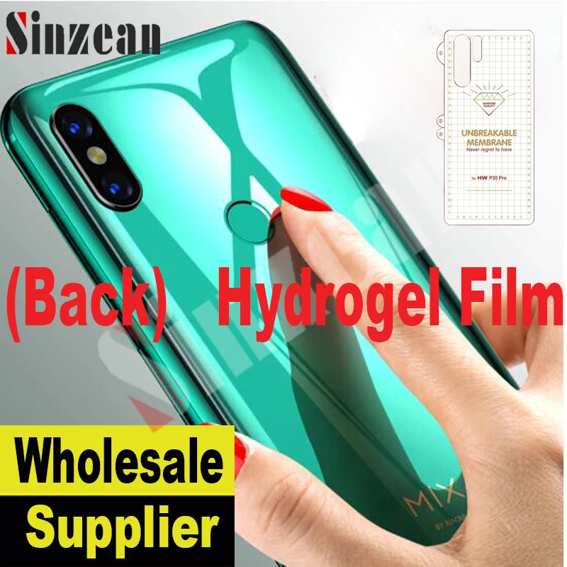 Sinzean 100 шт для Xiaomi 8 3D полное покрытие Задняя мягкая Гидрогелевая пленка mi8 задняя