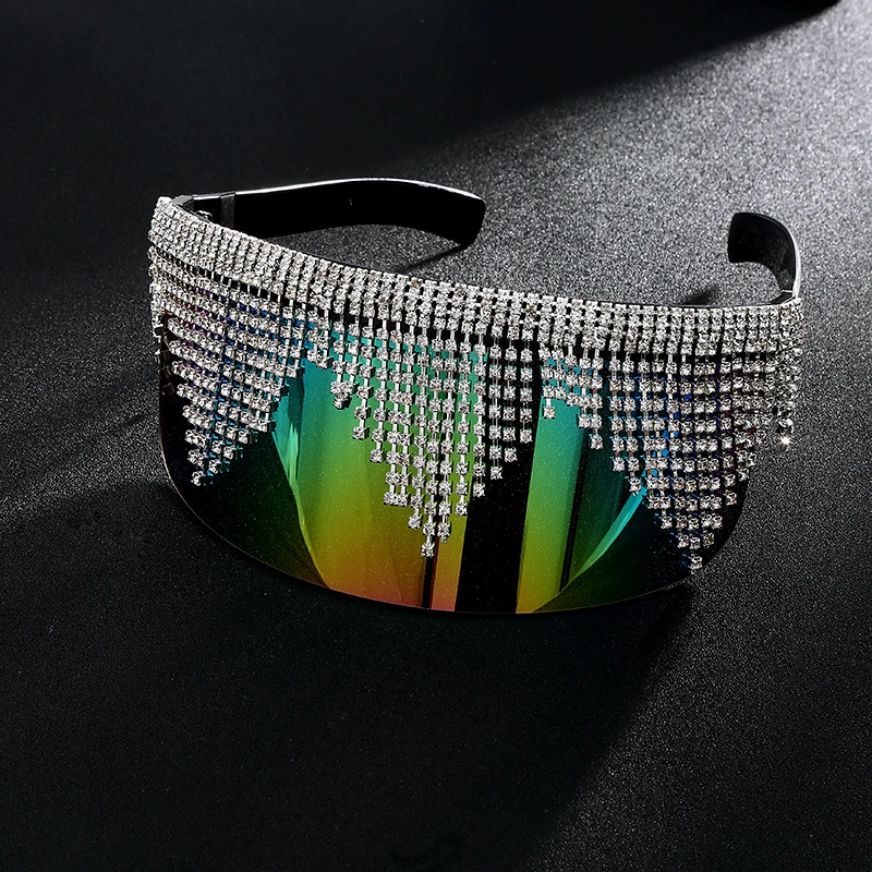 

2023 Vintage Extra Oversize Shield Visor Sunglasses Women Flat Top Mask Mirrored Shades Men Windproof Eyewear Gafas de sol UV400