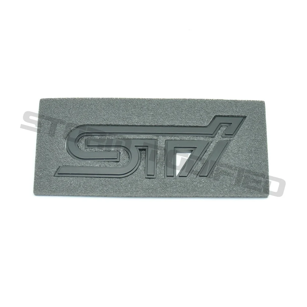 SuTong 3D отличный гладкий глянцевый металлический значок STI эмблема наклейка для Subaru STI WRX BRZ аксессуары для стайлинга автомобилей - Цвет: Matte STI Logo