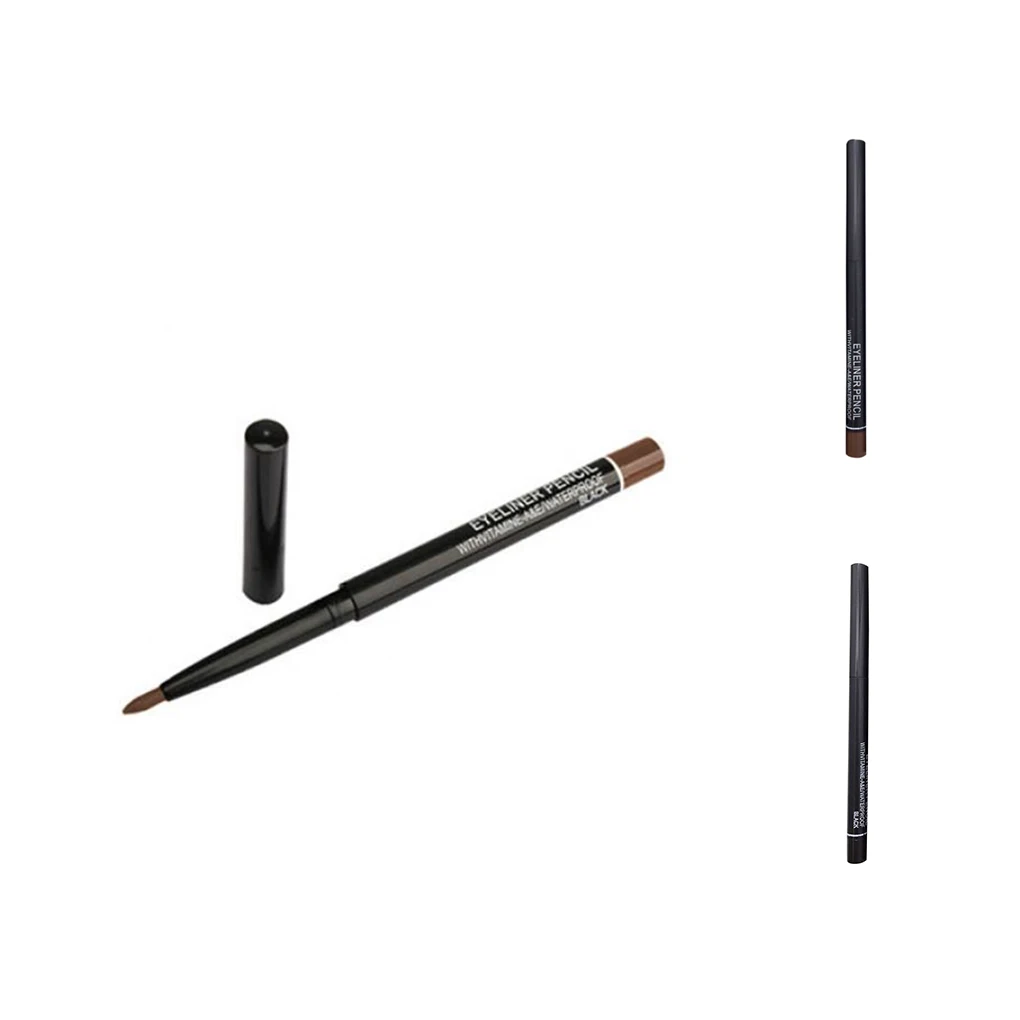 Новинка, водостойкие карандаши для подводки глаз Vitamine A/E черного/коричневого цвета для макияжа