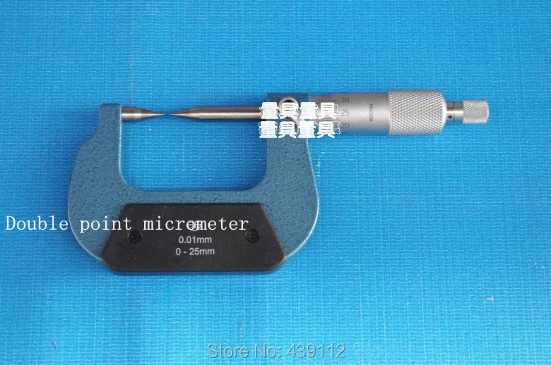 free shipping l measuring gauge range 0 25mm resolution 0.01mm double