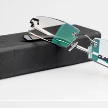 Кларавида Алмазная резка титановый сплав без оправы королевский люкс для мужчин и женщин прогрессивные очки для чтения+ 1+ 1,5+ 2+ 2,5+ 3+ 3,5+ 4