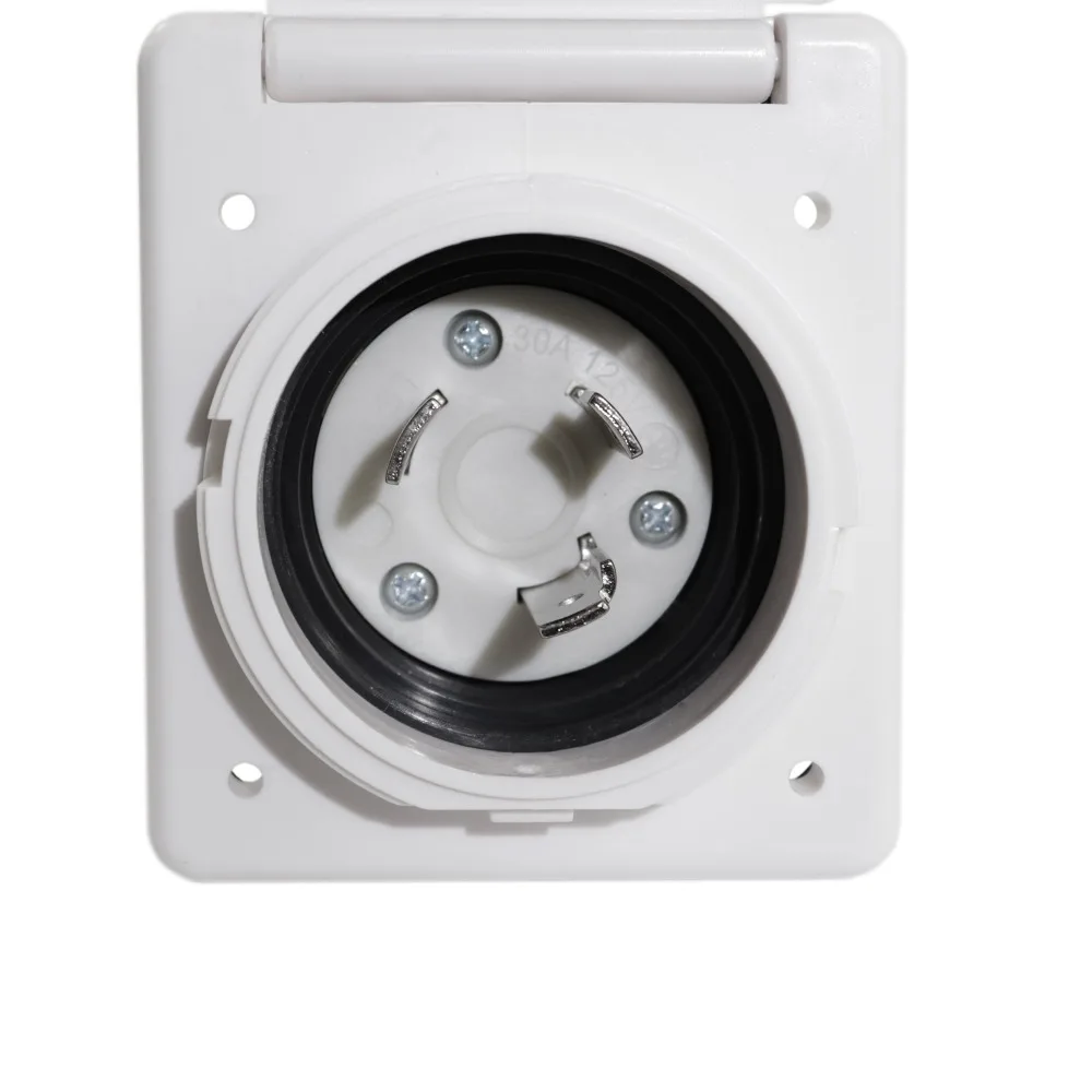 RV 125/250V 50 AMP Вилка питания поворотный замок вход с 3 контактами из нержавеющей