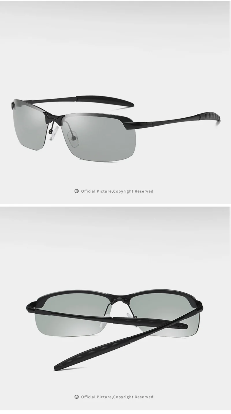 Фотохромная линза солнцезащитные очки для женщин Хамелеон Поляризованные вождения для мужчин wo Защита от солнца весь день изменить цвет