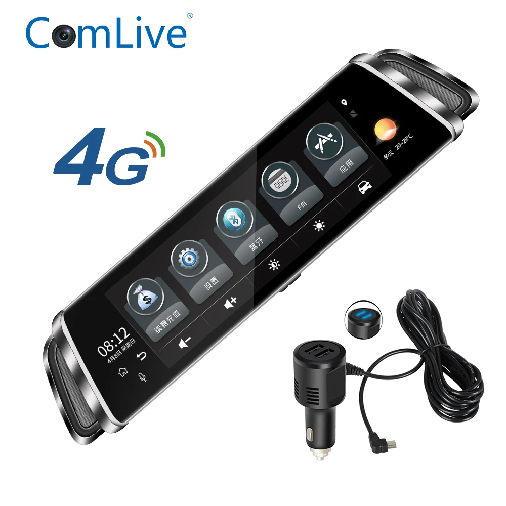 Camlive G07 mirror car camera 10 4G bluetooth rearview mirror video recorder HD1080P font b GPS