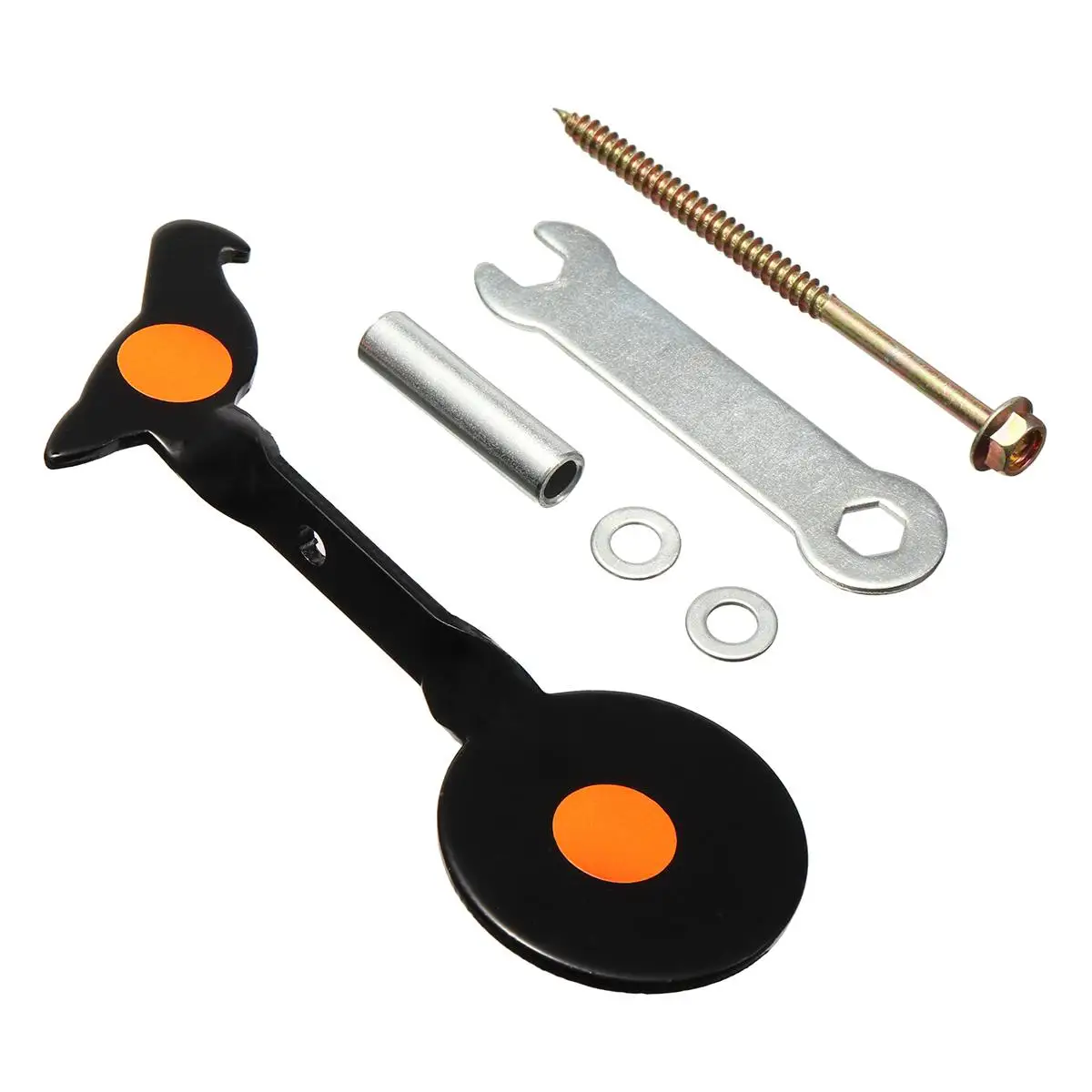 

Steel+Metal Spinner Target Air Rifle Screwed-type Steel Plinking Practice Target
