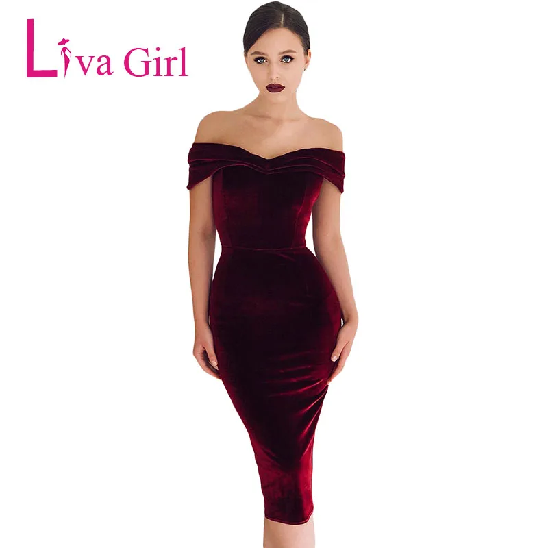 Wine-Red-Off-Shoulder-Ruched-Velvet-Party-Dress-LC610980-3-1