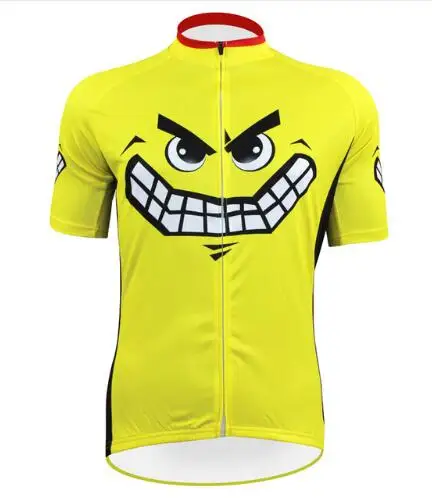 Богемный комплект roupa ciclismo ropa hombre улыбающиеся лица шаблон цикл Костюмы Для мужчин