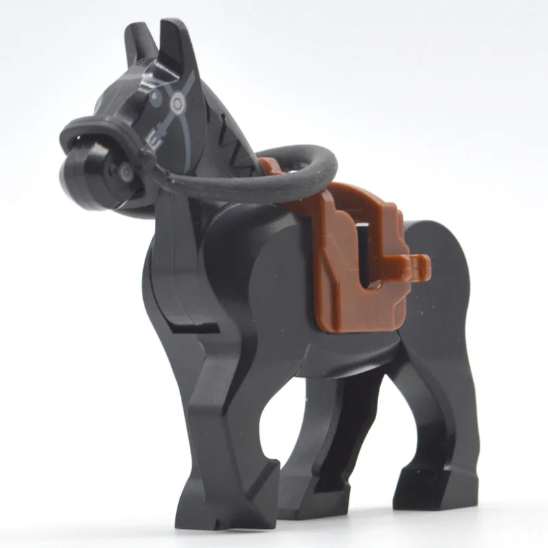 WW2 War Horses Black White Brown MOC Bricks Part Building Blocks Military Accessories Gifts Toys for Children WW2 War Horses Black White Brown MOC Bricks Part Building Blocks Military Accessories Gifts Toys for Children
