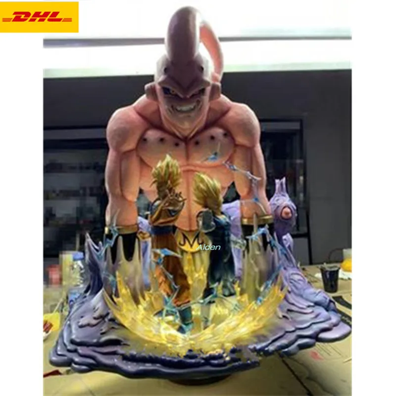 2" Статуя Dragon Ball Majin Buu сцена бюст Сон Гоку какаротто полная длина портрет ПФ Вегета анимационная фигурка GK игрушечная коробка 62 см B1205