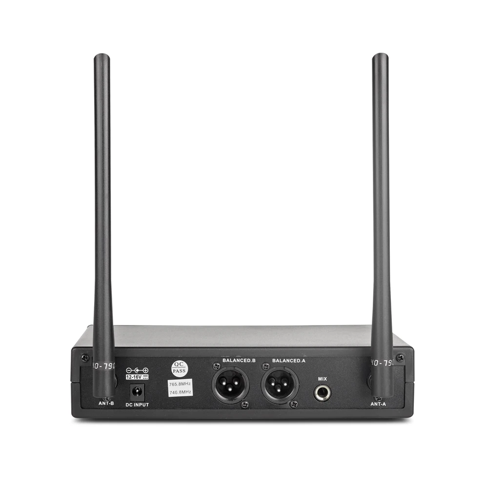 G MARK Беспроводной микрофон Системы длинный диапазон UHF двухканальная 2 ручной