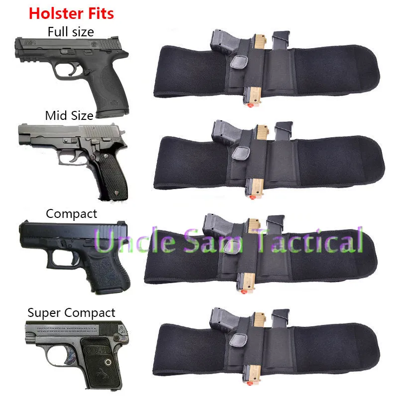 Encaixa para Glock m9 e Mais Direita Esquerda Cinto Banda Barriga Pistola Tático Arma Coldre se 17 18 19 20 Beretta - Mão 11 Esporte e Lazer