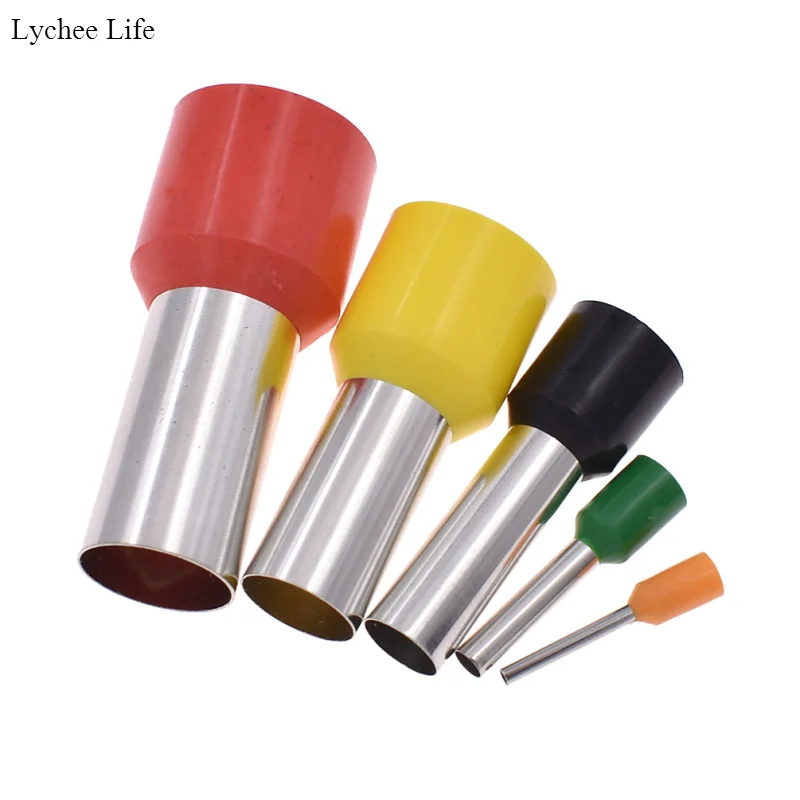 Lychee Life 40pcs/set Clay Mini Round Cutting Mould Stainless Steel Environment Clay Cut Molds Pottery Ceramics Tools