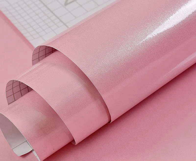 Обои Youman виниловые наклейки самоклеящиеся в рулонах 3 м/5 м/10 м Современный многоцветный кухонный шкаф ПВХ для ремонта кухни - Цвет: pink