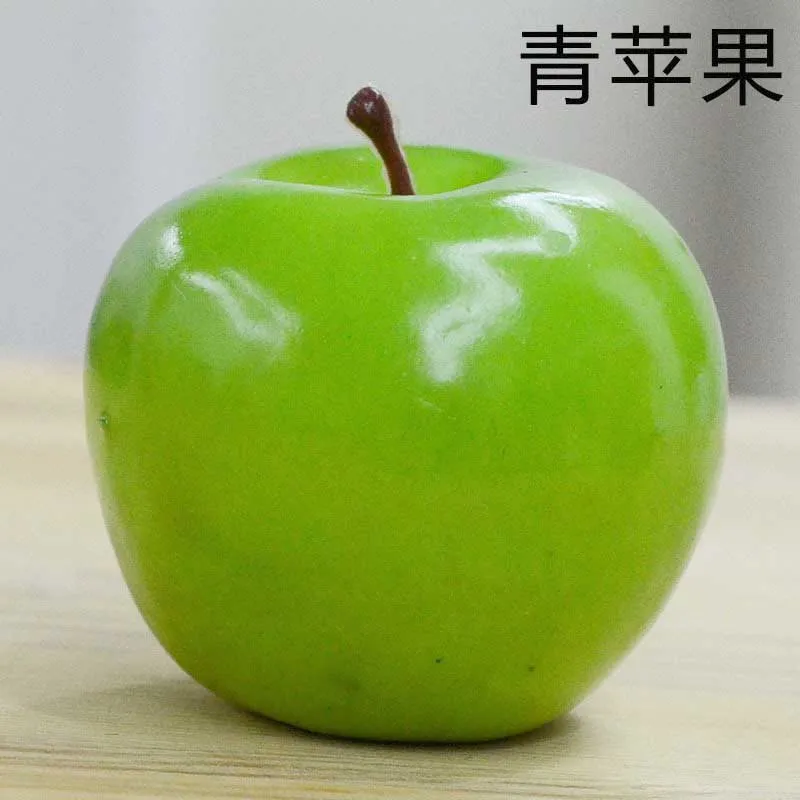 green apple Производитель пятно Искусственные цветы jia shui guo овощи жилая площадь украшения дома подарок съемки реквизит богатый - Цвет: green apple