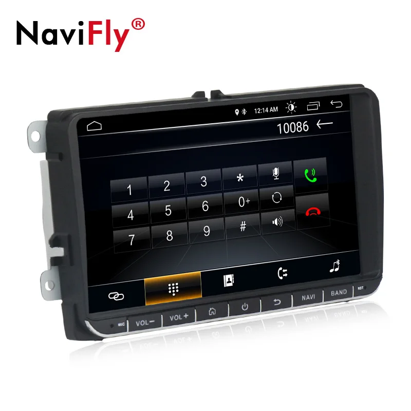 Sale NaviFly Android 8.1 Car dvd player radio for Volkswagen golf 6 touran passat B7 sharan Touran polo tiguan GPS Navi 3