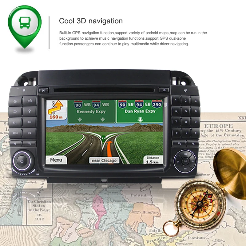 Excellent KSAOTU 7" DAB+ 4G Android 8.0 Car DVD Player SD GPS for Mercedes-Benz S-Class W220 W215 5 Excellent KSAOTU 7" DAB+ 4G Android 8.0 Car DVD Player SD GPS for Mercedes-Benz S-Class W220 W215 5