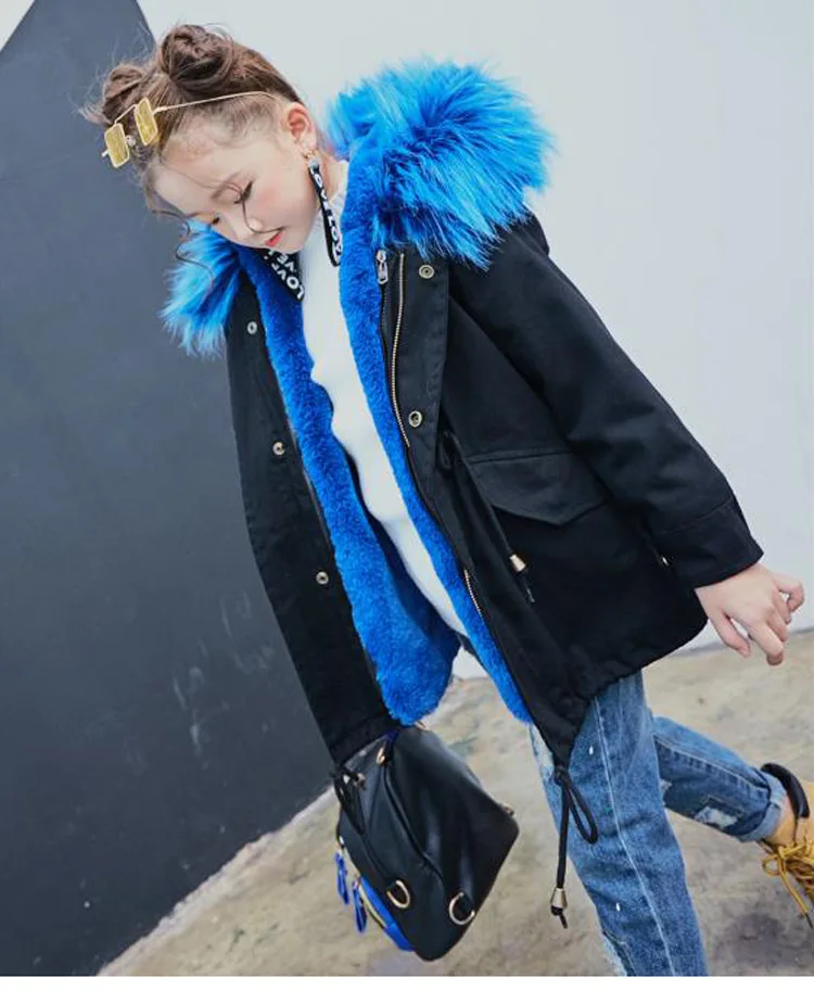 Новинка года; модные зимние утепленные куртки для мальчиков и девочек детская одежда детские пальто с капюшоном из искусственного меха Детские хлопковые парки; G190