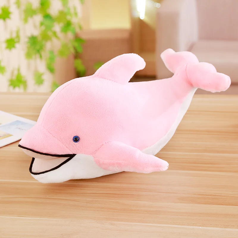 Miaoowa 45cm Kawaii Soft Dolphin Plush Toys Dolls Stuffed Lovely Animal Nap Pillow Creative Kids Toy Valentine's Gift for Girls