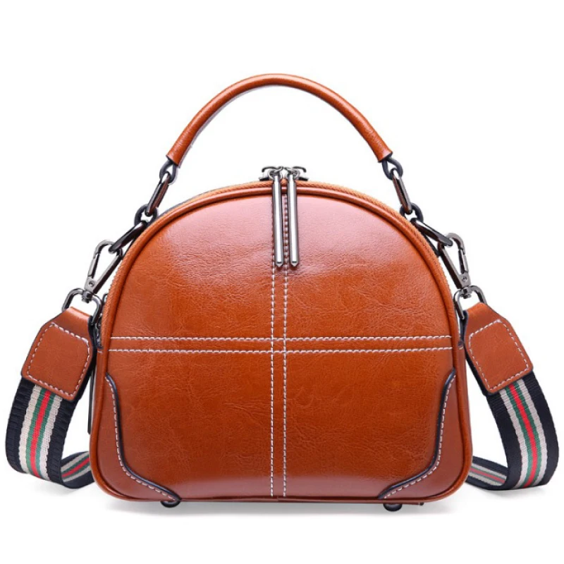 

2019 Women Bags Designer Oil Wax Leather Shoulder Bags Women Totes Hand BagLuxury Handbags Ladies