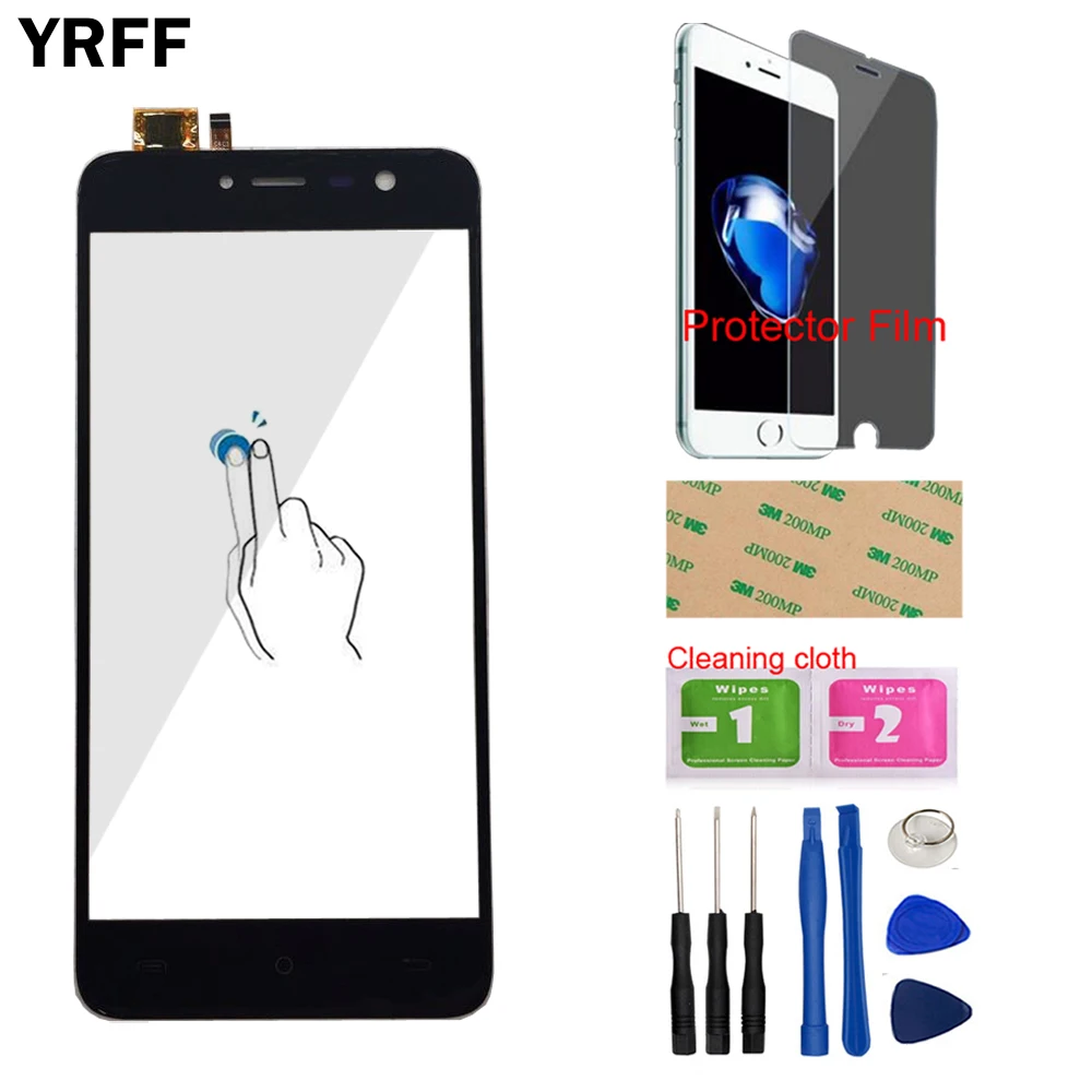 

Mobile Touch Screen Front Glass For Cubot Note Plus Touch Screen Digitizer Panel TouchScreen Sensor Tools Protector Film