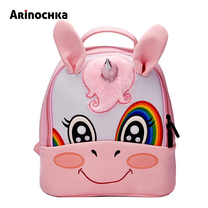 Unicorn Kindergarten Kid Backpacks Baby Boy Zoo Animal Bookbag Girls Cute Giraffe Schoolbag Backpack Children Cartoon Mochila - Цвет: Unicorn