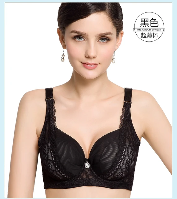 Ultra thin women's bra lace full cup women brassiere 40 42 44