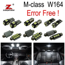 21 шт. X светодиодные лампы Интерьер Чтение свет комплект для Mercedes Benz ML класса W164 ML320 ML350 ML420 ML450 ML500 ML63 AMG (06-11)