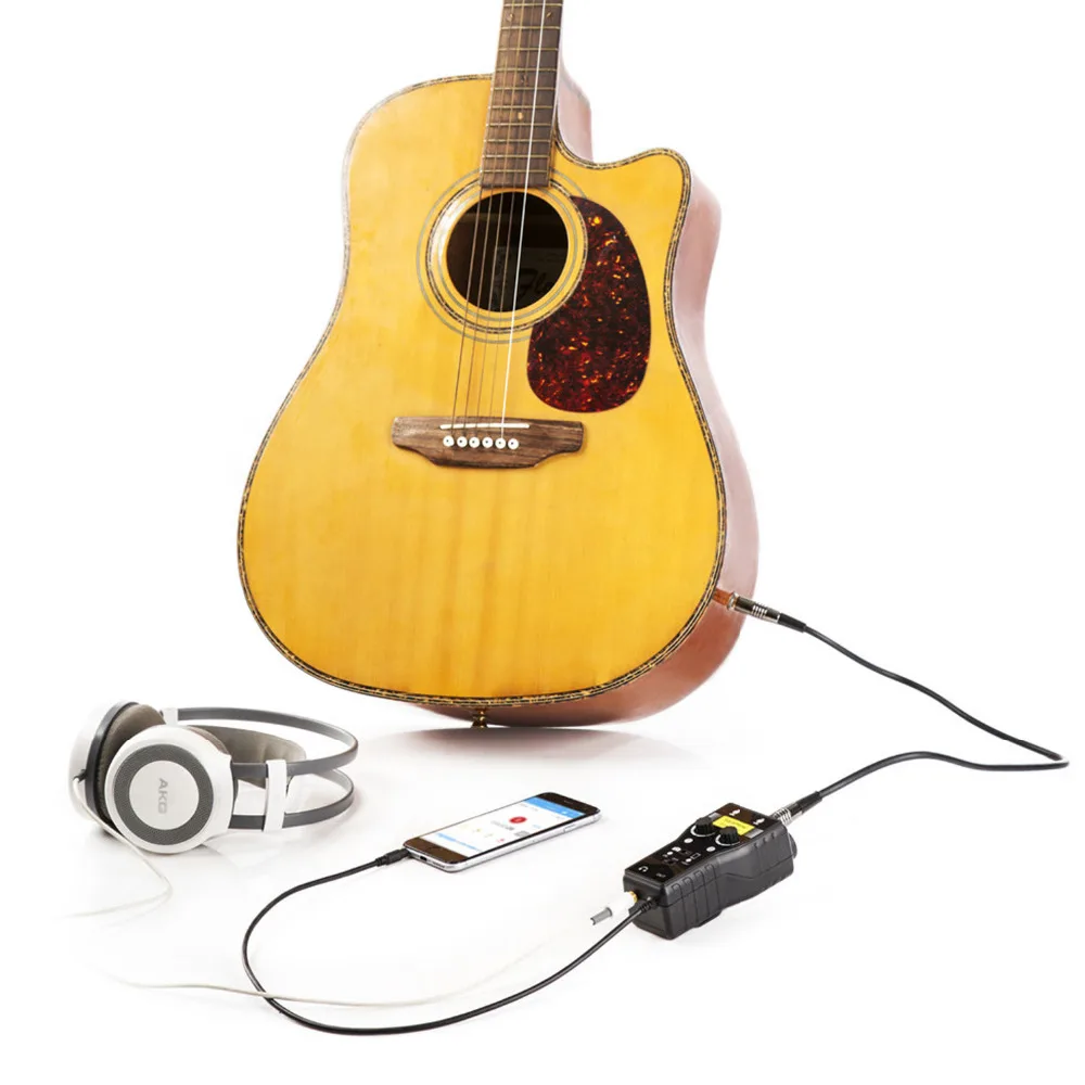 Saramonic SmartRig+ XLR/3.5mm Microphone Audio Mixer Preamp& Guitar Interface for DSLR Camera iPhone 7 7s 6 iPad iPod Xiaomi