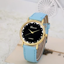 Excellent Quality 2016 Free shipping Brand Leather Strap Watches Women Diamond Watch Ladies Wristwatches Designer Quartz watch