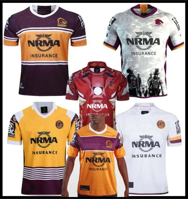 

2018 2020 HOME top Brisbane rugby jerseys 2019 Broncos shirt Brisbane Broncos size S-3XL