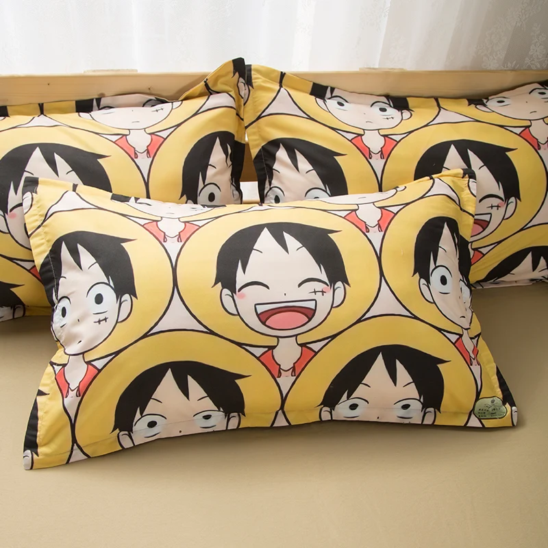 Лидер продаж Комплект постельного белья с аниме для мальчиков Luffy пододеяльник