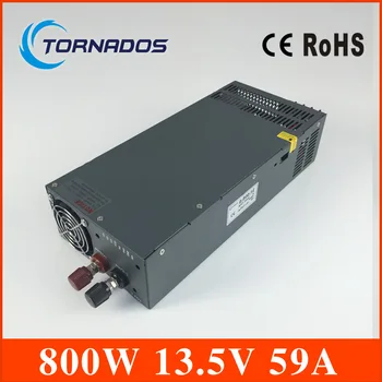

800W 13.5V 59A Switching power supply for LED Strip light AC to DC input 220v 800w ac to dc power supply S-800-13.5