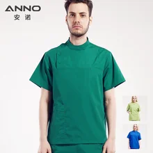 ANNO стоматология Высокий воротник медицинская одежда скраб набор стоматологическая клиника одежда медсестры униформа Стиль Slim fit медицинские Рубашки Брюки