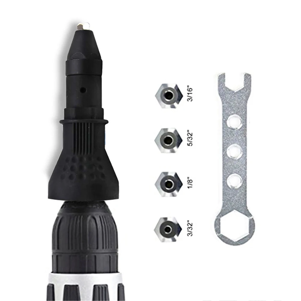 Electric Rivet Nut Gun Riveting Tool Cordless Riveting Drill Adaptor Insert Nut Tool