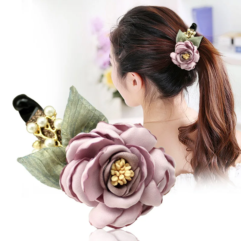 yooram искусственный цветок заколка для волос peal заколка для волос банан аксессуар для волос для женщин или девушек