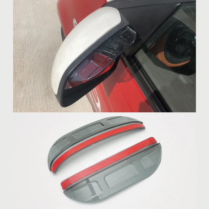 

2pcs Transparent Car Rearview Mirror Rain Eyebrow Visor Protecter for Smart fortwo forfour 2015 2016 2017 2018 2019