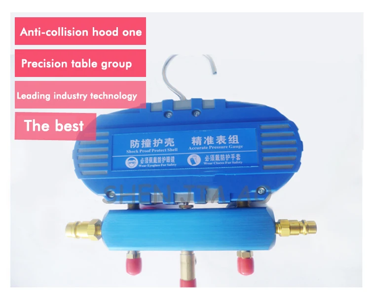 Точный анти-столкновения холодной рекламы R134 автомобильный Кондиционер воздуха плюс холодного давления с двойной измерительный прибор