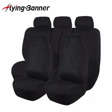 Speckled Velvet Fabric Car Seat Cover Universal Full Set Fit Most Auto Interior Accessories Sedans Black Seat Cover for Car Care