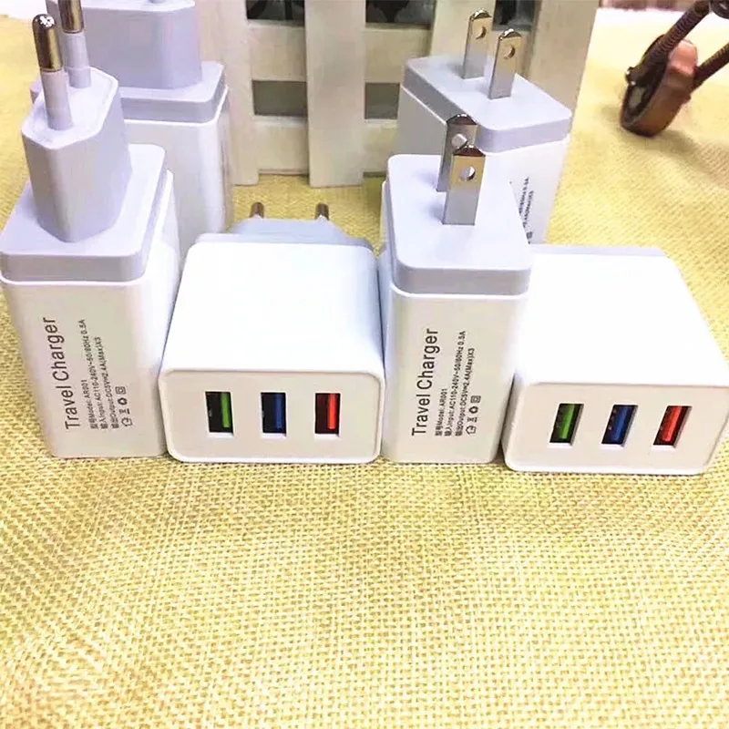 Зарядное устройство USB настенный адаптер быстрая зарядка 5 В 2 4 А 1 3 порта двойной