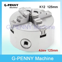 CNC 4th axis A axis 125mm 4 jaw Chuck self centering manual chuck four jaw for