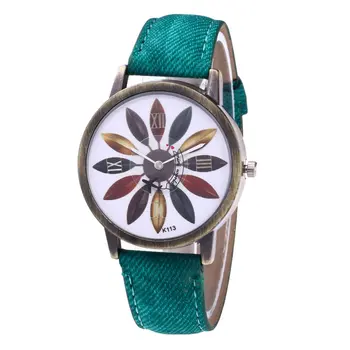 

Women Leather Analog Quartz Wrist Watch woman watches luxury Reloj-hombre Watch For Demin Strap Fashion Trendcy