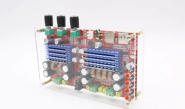 TDA3116 2*60 Вт + 100 2 1 канальный Bluetooth аудио цифровой усилитель плата сабвуфер AUX TF U