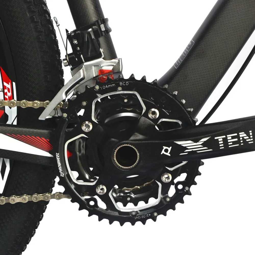 Sale BEIOU Carbon 27.5-Inch Mountain Bike 17" Frame 30 Speed SHI MANO M610 DEORE 650B MTB T800 Fiber Ultralight 10.8kg Matte 3K CB20 12