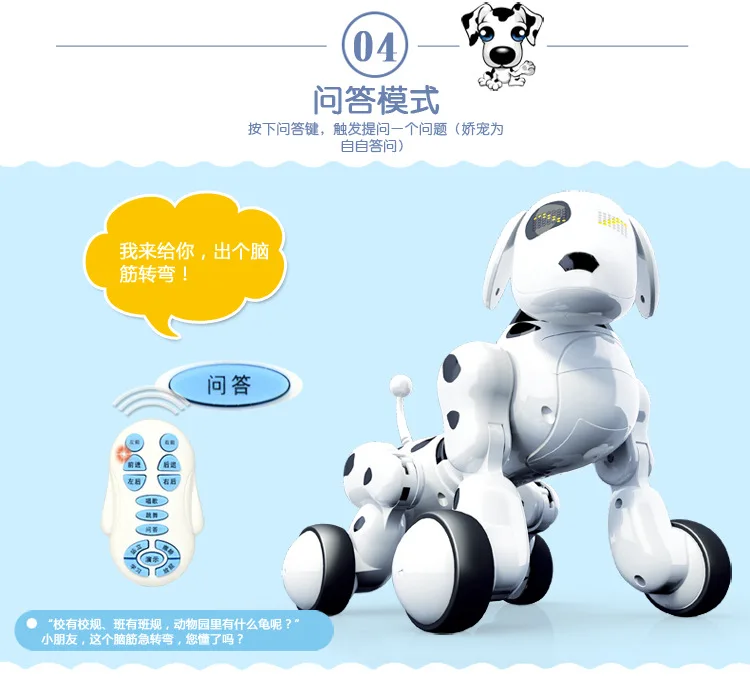 Birthday Christmas Gift RC walking dog 2.4G Wireless Remote Control Smart Dog Electronic Pet Educational Children`s Toy Robot Dog (6)