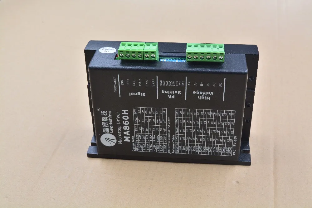 Driver de Motor de Passo para Cnc Motorista Microstep Leadshine Stepper 2 Vac18-80v Fase Router Gravura Fresadora Ma860h 5 Motorista microstep Leadshine motorista stepper MA860H 2