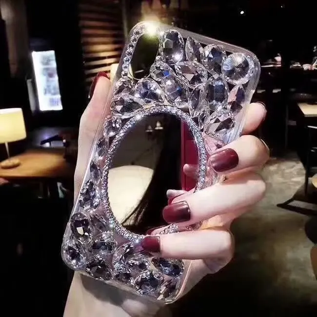 Чехол XINGDUO с блестками для iphone X XS блестящий зеркальный чехол блестящими