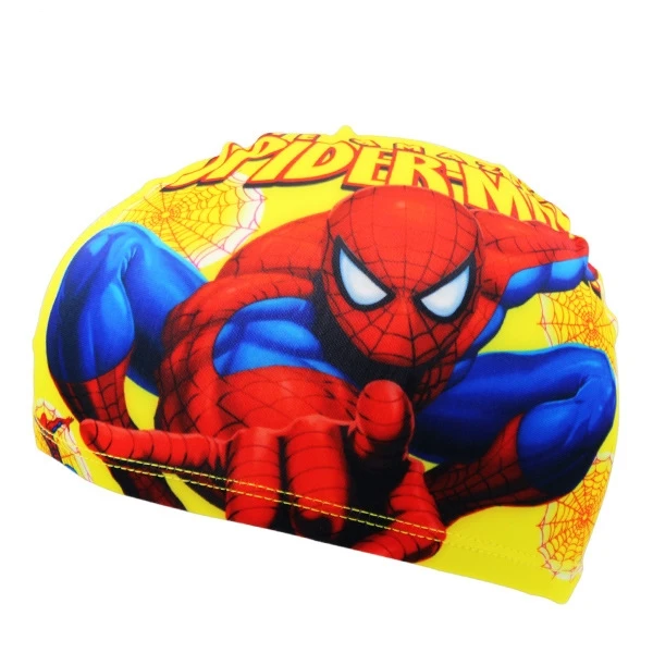 

Boys Baby spiderman Cap Quick Dry Lovely Children Cartoon Swimming Cap Kid Beach Hat Elasticity Kids Swim Hat Caps Bathing Hats
